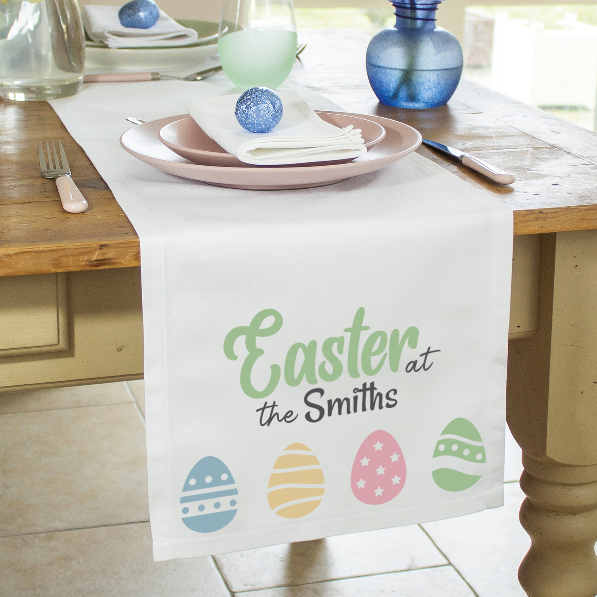 Personalised Easter Eggs Table Runner – Jonny's Sister